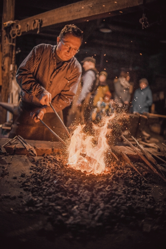 Schauschmieden im Freibergsdorfer Hammer