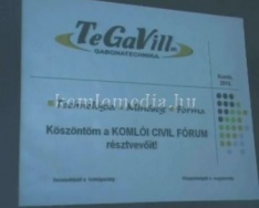 Komlói Civil Fórum a városházán (Áman Mihály, Jégl Zoltán)